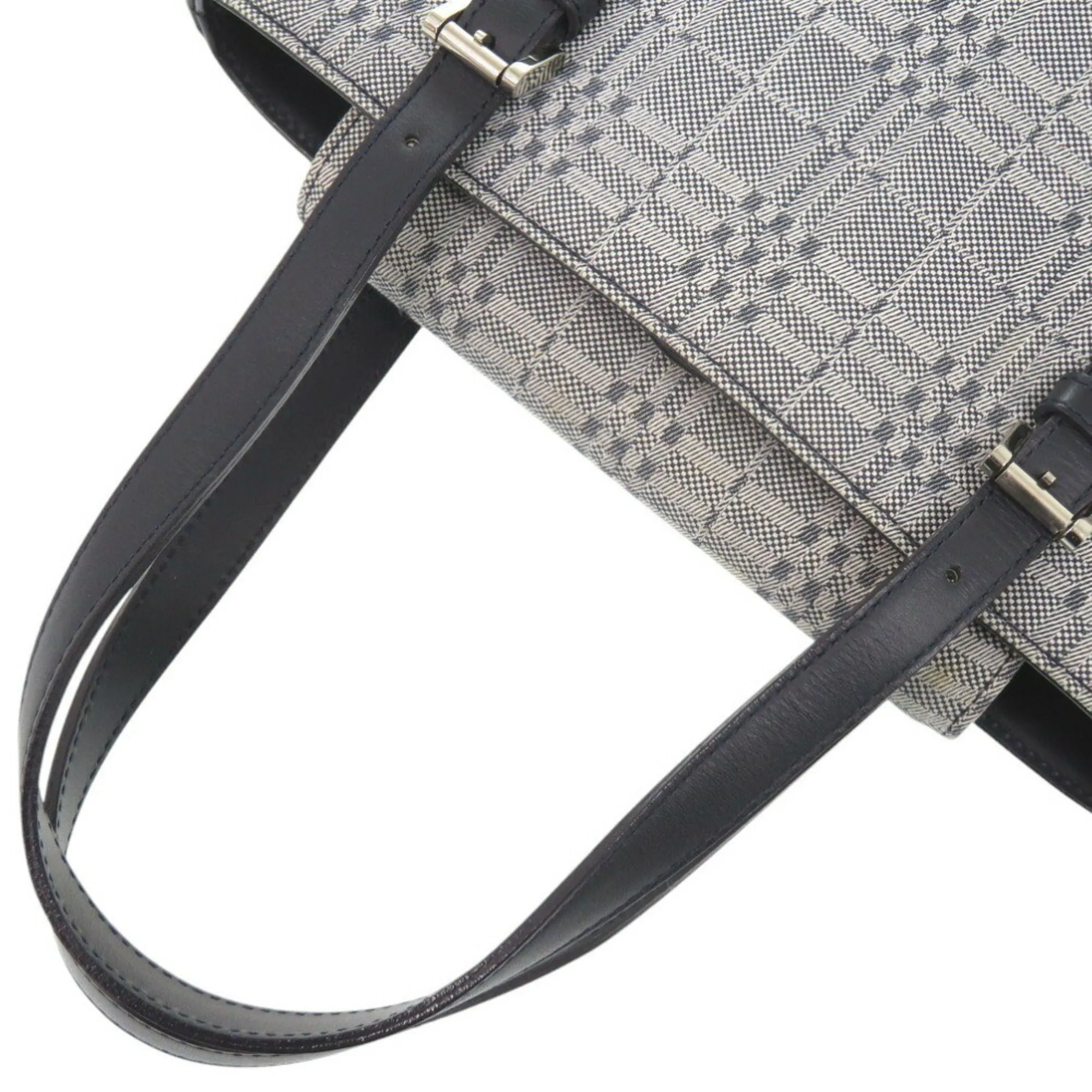 Burberry  Canvas Leather Handbag (Pre-Owned)