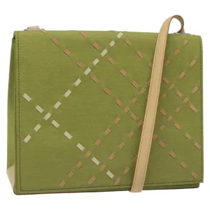 Burberry Canvas Shoulder Bag (Pre-Owned)