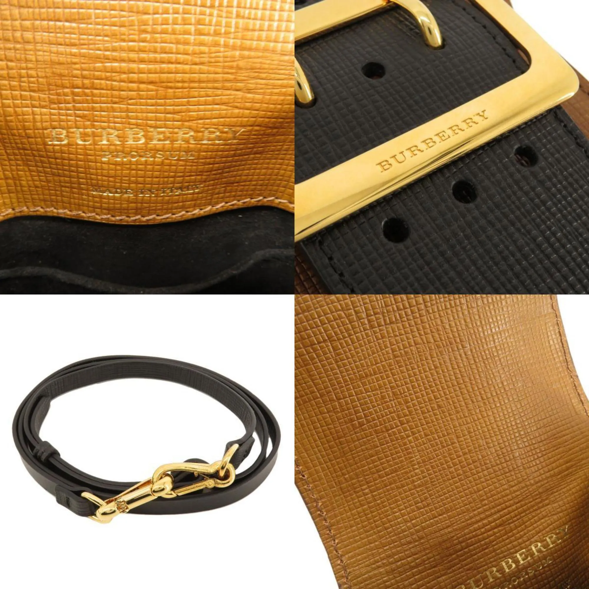Burberry  Leather Shoulder Bag (Pre-Owned)