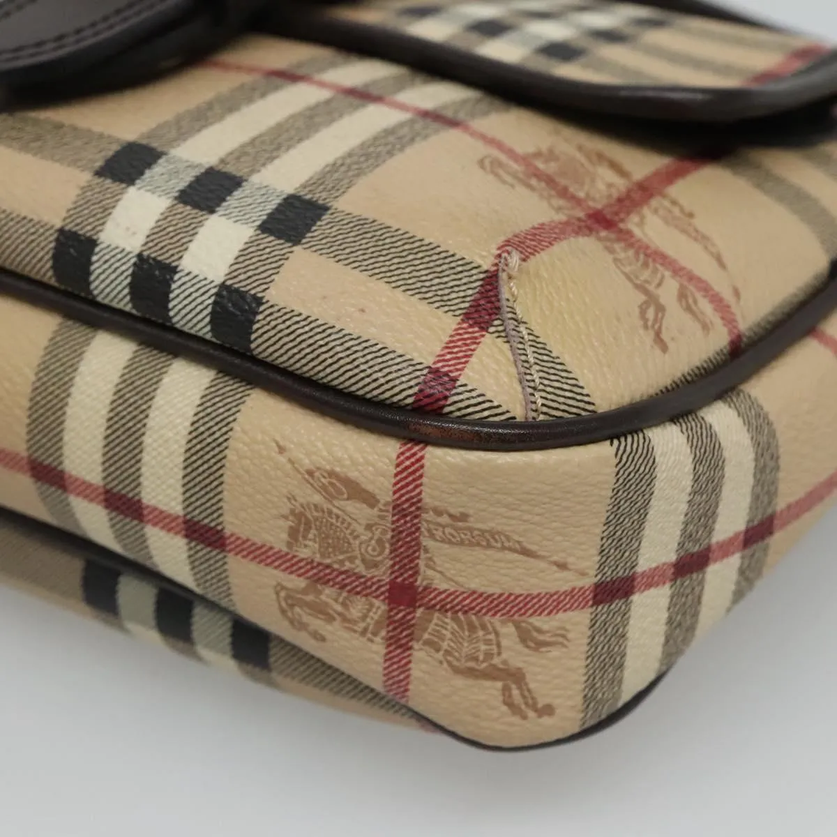 Burberry Nova Check Canvas Shoulder Bag (Pre-Owned)