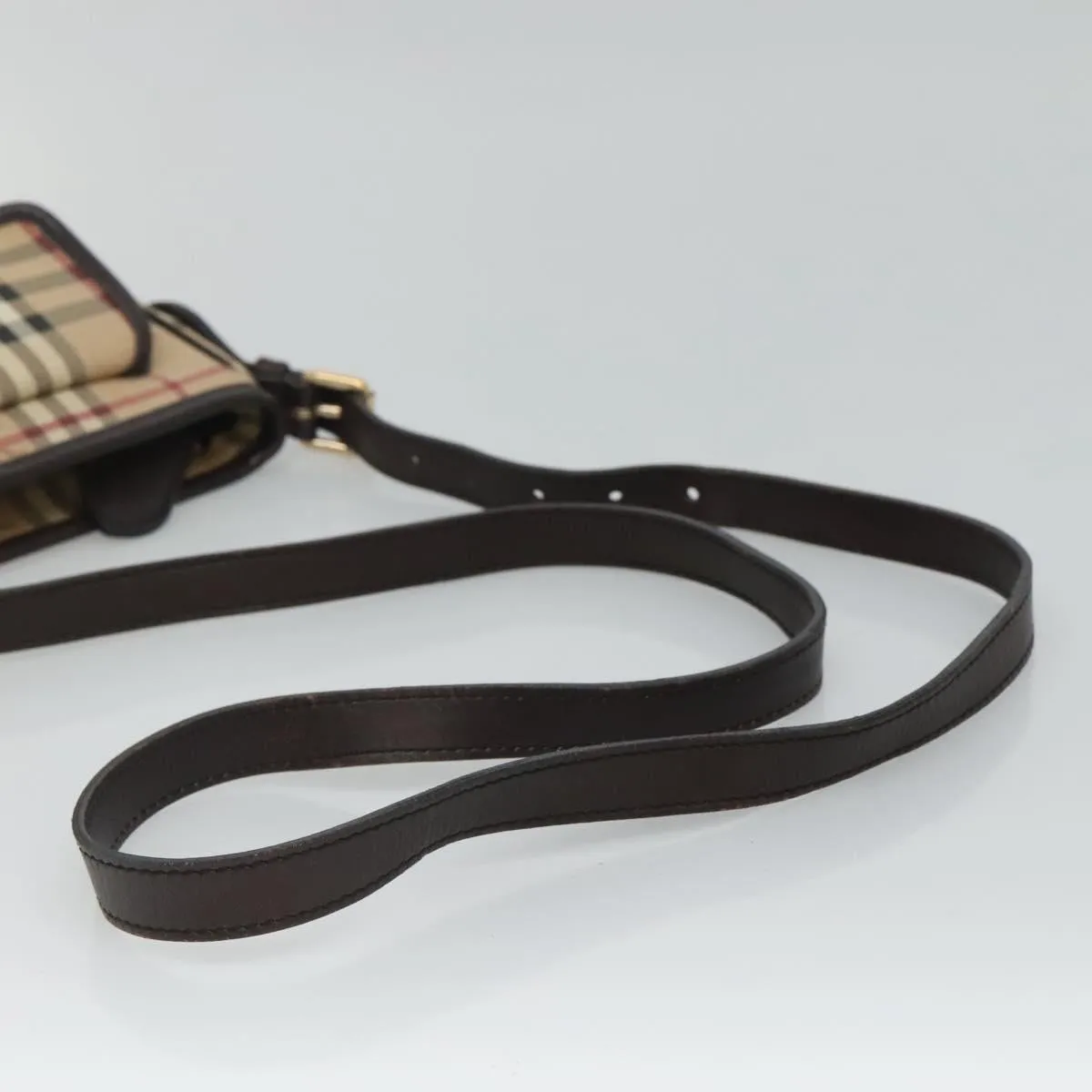 Burberry Nova Check Canvas Shoulder Bag (Pre-Owned)