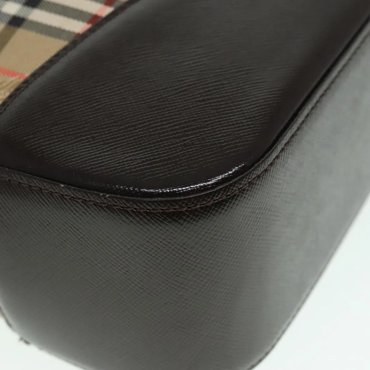 Burberry Nova Check  Canvas Shoulder Bag (Pre-Owned)