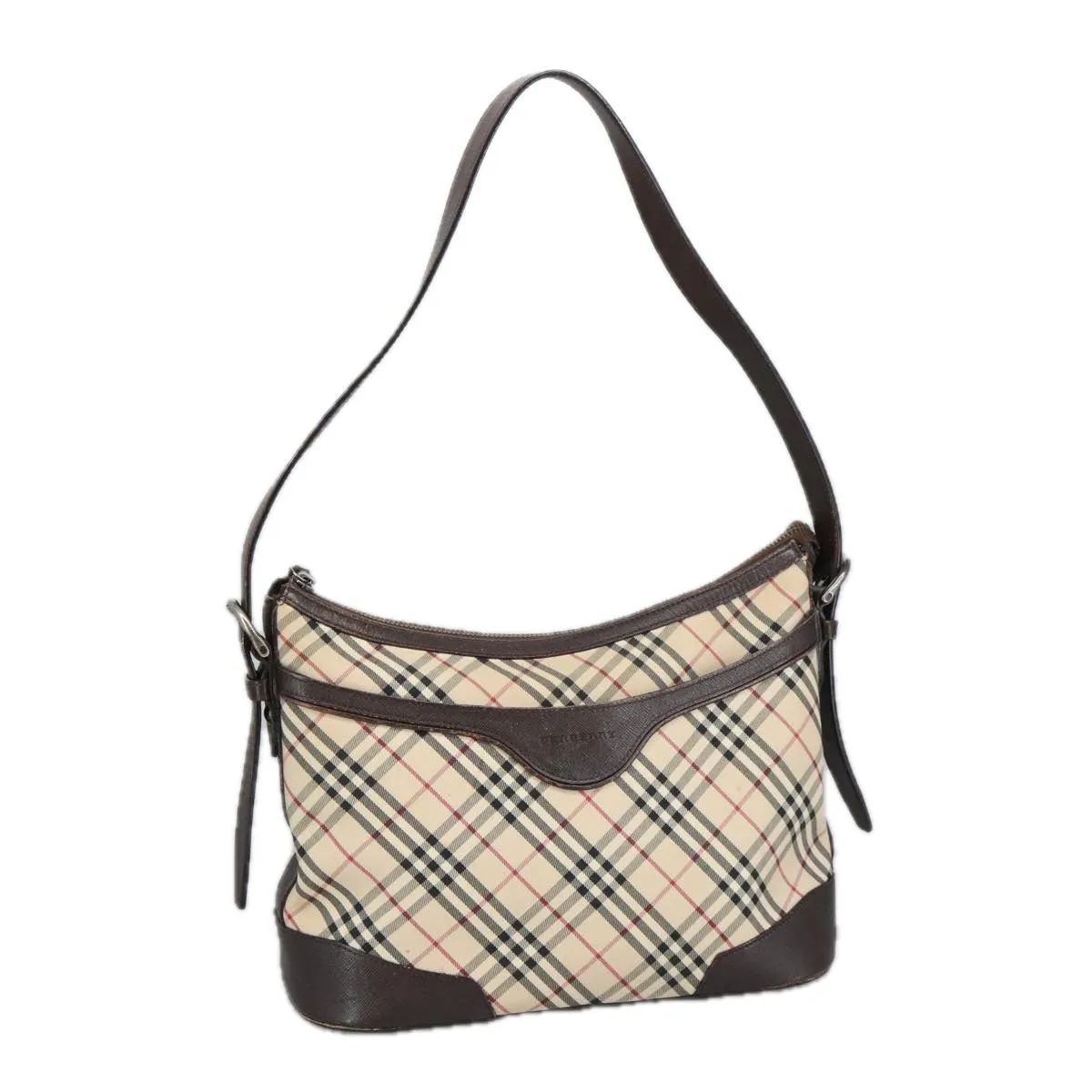 Burberry Nova Check  Canvas Shoulder Bag (Pre-Owned)