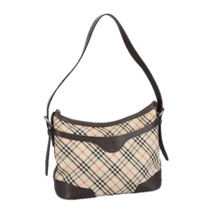 Burberry Nova Check  Canvas Shoulder Bag (Pre-Owned)