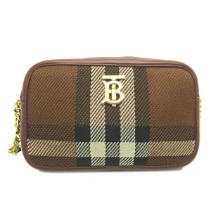 Burberry Nova Check  Canvas Shoulder Bag (Pre-Owned)