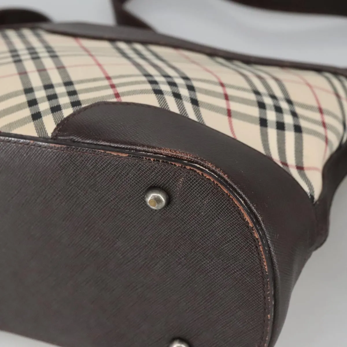 Burberry Nova Check  Canvas Shoulder Bag (Pre-Owned)
