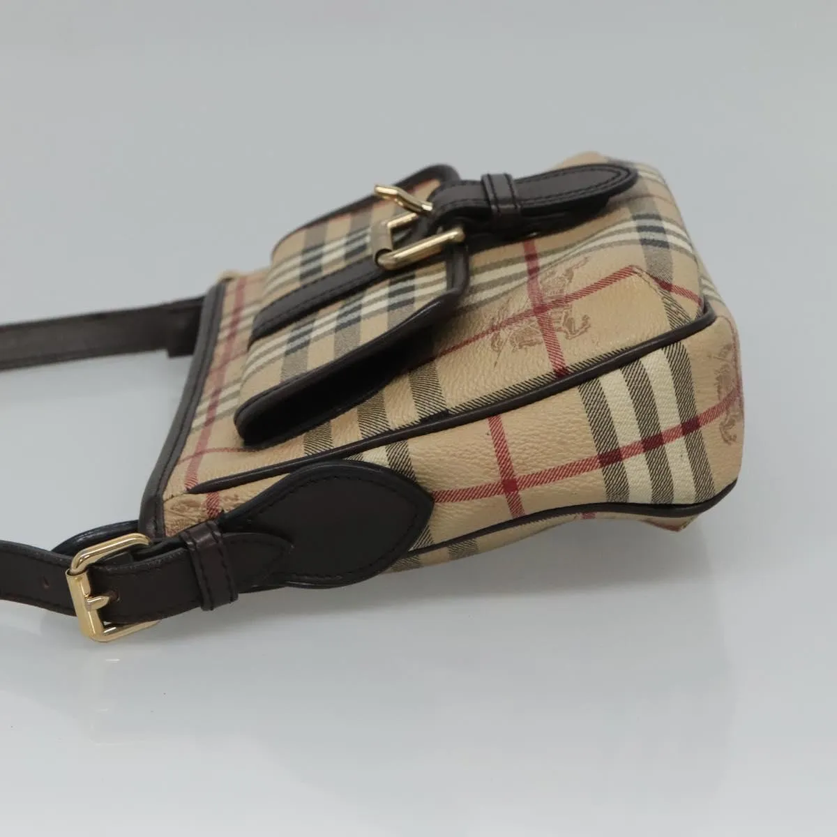 Burberry Nova Check Canvas Shoulder Bag (Pre-Owned)