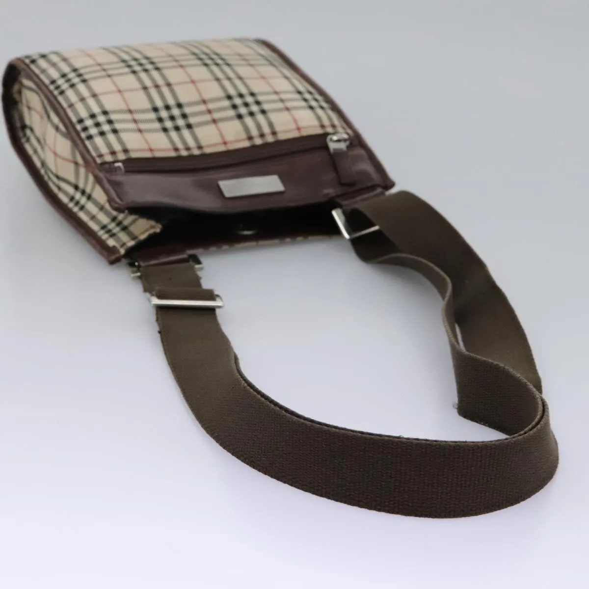 Burberry Nova Check Canvas Shoulder Bag (Pre-Owned)
