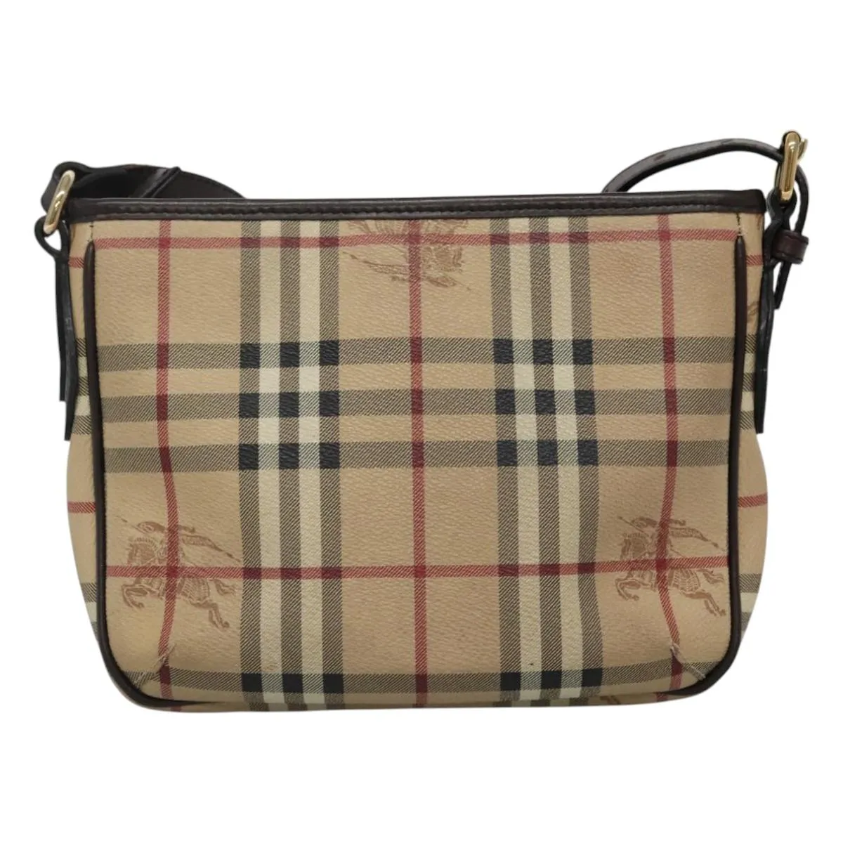 Burberry Nova Check Canvas Shoulder Bag (Pre-Owned)