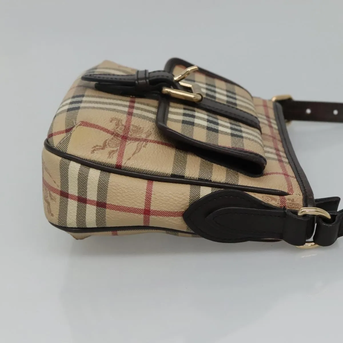 Burberry Nova Check Canvas Shoulder Bag (Pre-Owned)