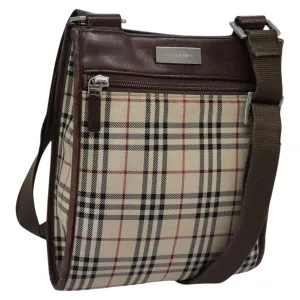 Burberry Nova Check Canvas Shoulder Bag (Pre-Owned)