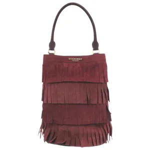 Burberry Suede Leather Shoulder Bag (Pre-Owned)