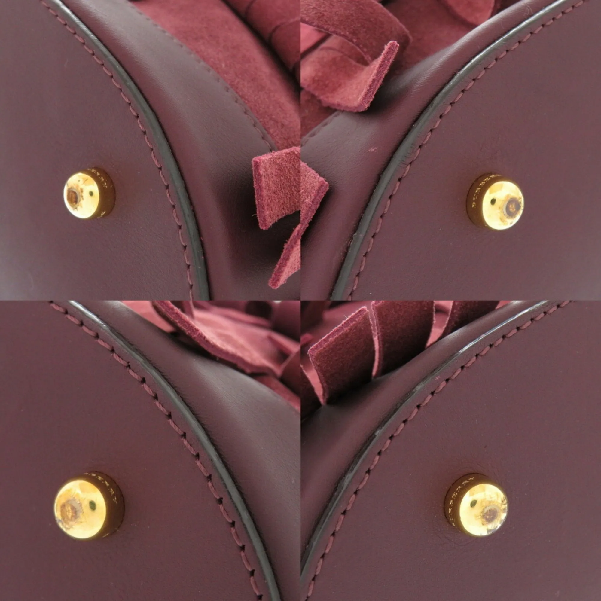 Burberry Suede Leather Shoulder Bag (Pre-Owned)