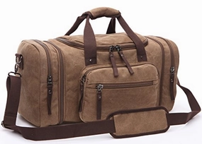 Canvas Duffel Bag, Aidonger Vintage Canvas Weekender Bag Travel Bag Sports Duffel with Shoulder