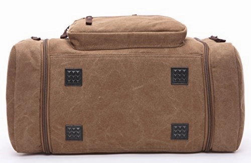 Canvas Duffel Bag, Aidonger Vintage Canvas Weekender Bag Travel Bag Sports Duffel with Shoulder