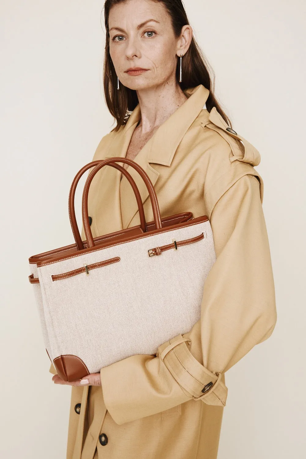 Caramel Canvas Book Tote Bag 33