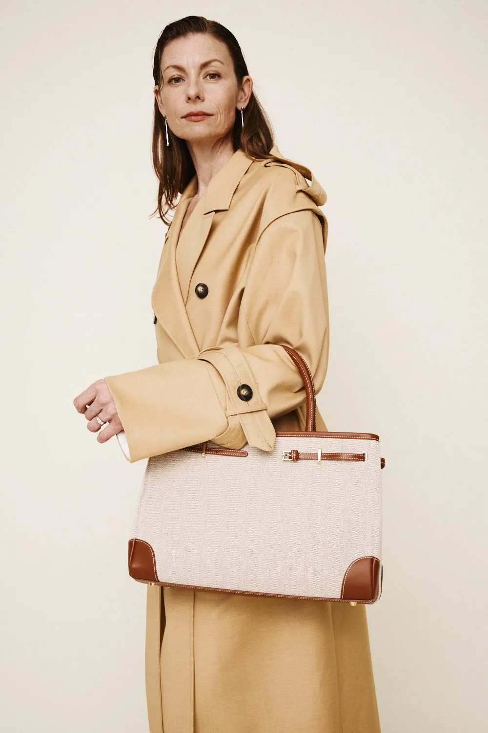 Caramel Canvas Book Tote Bag 33