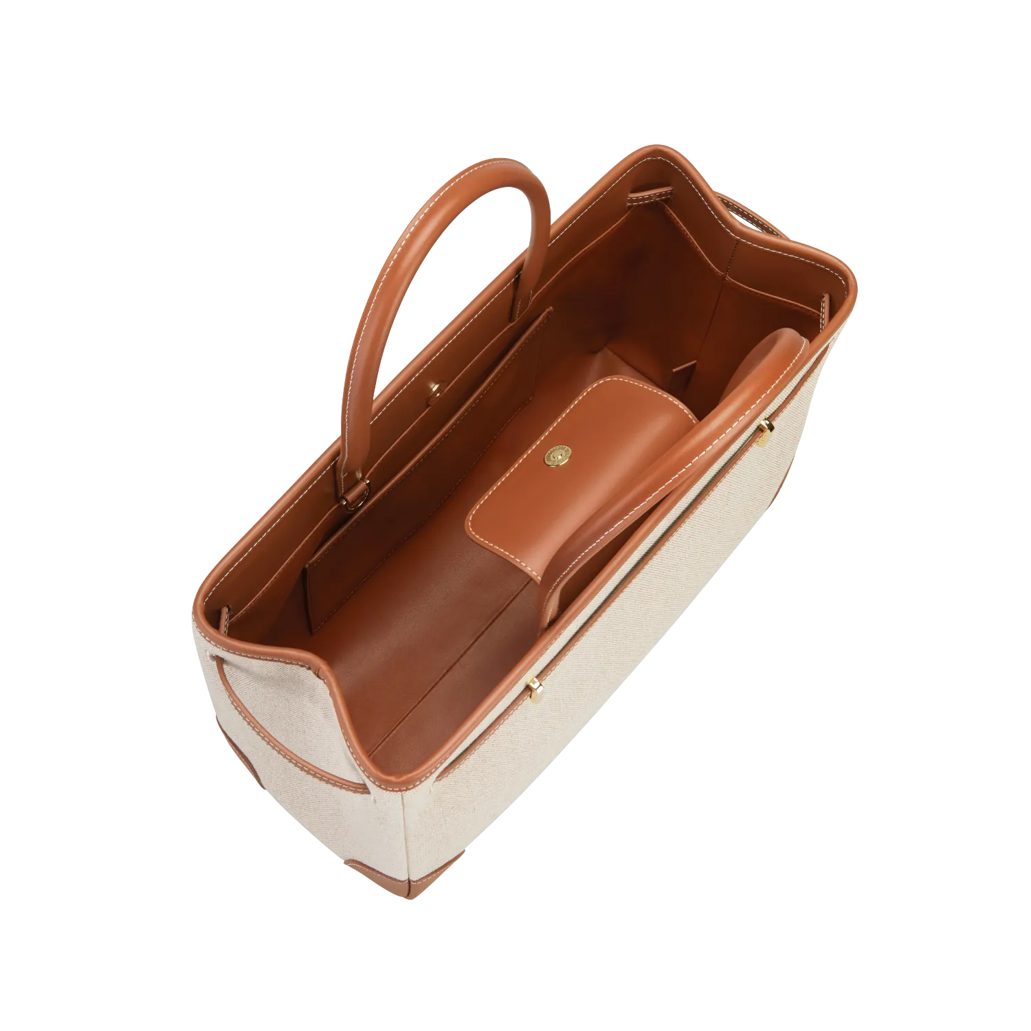Caramel Canvas Book Tote Bag 33