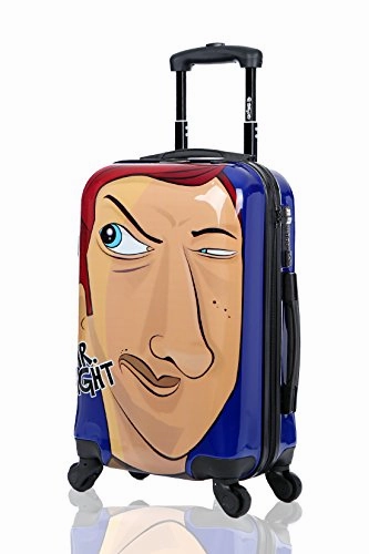 Carry-On Cabin Luggage 55X35X20 Suitcase 20 Inch Approved Lightweight 4 Wheel Hard Case Kids