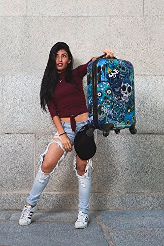Carry-On Cabin Luggage 55X35X20 Suitcase 20 Inch Approved Lightweight 4 Wheel Hard Case Kids