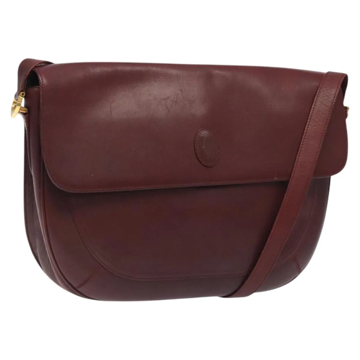Cartier Must De Cartier Leather Shoulder Bag (Pre-Owned)