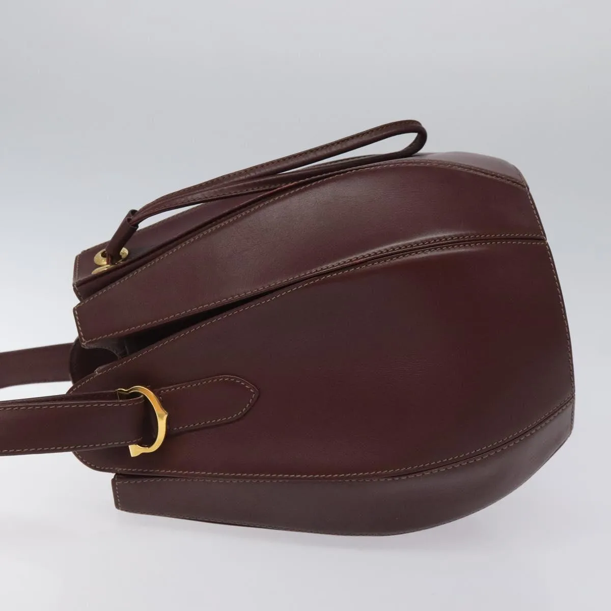 Cartier Seau Leather Shoulder Bag (Pre-Owned)