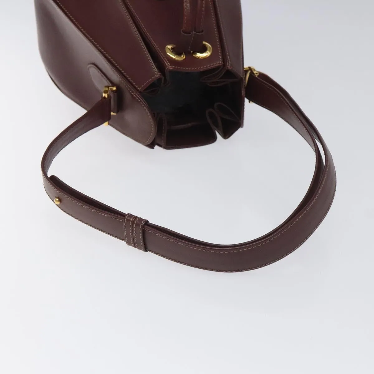 Cartier Seau Leather Shoulder Bag (Pre-Owned)