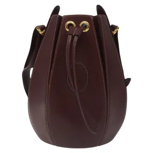 Cartier Seau Leather Shoulder Bag (Pre-Owned)