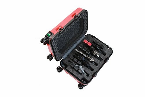 Casual Home 5 Pistol Concealment Gun Case Carry-on Luggage, Passion Red
