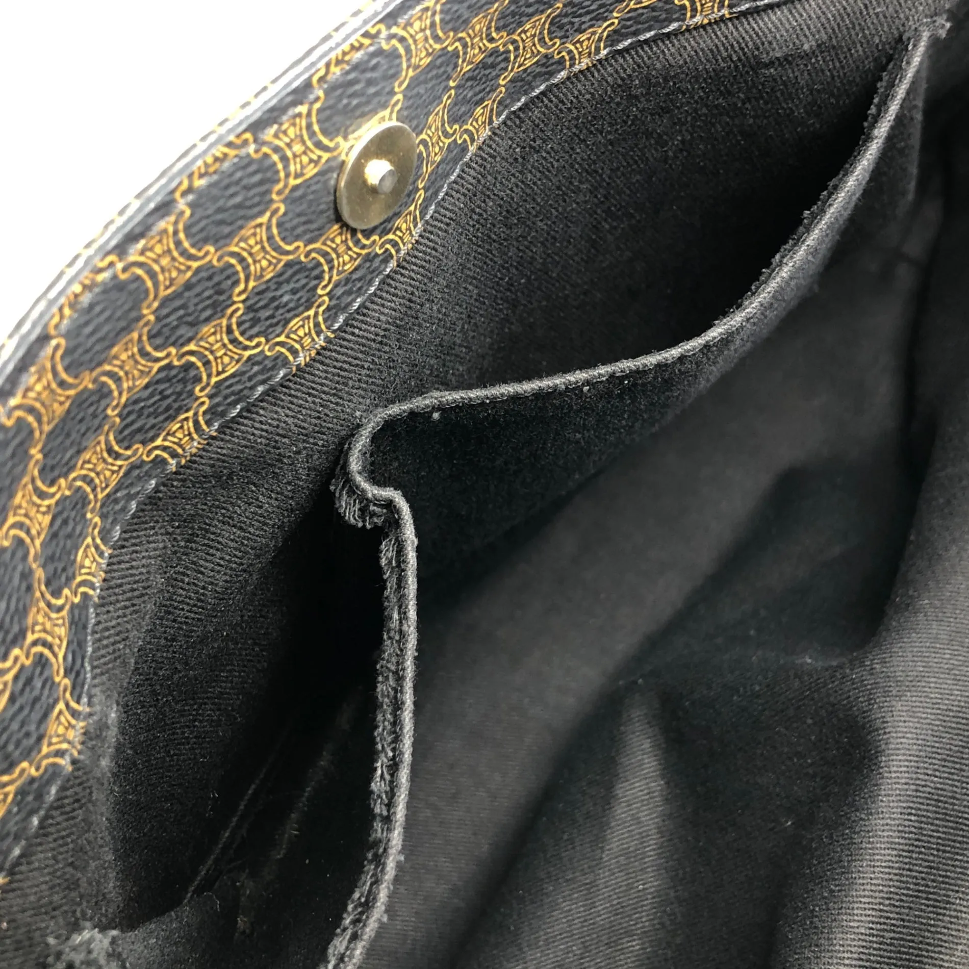 CELINE Macadam Shoulder bag Totebag Black Vintage vnytf5
