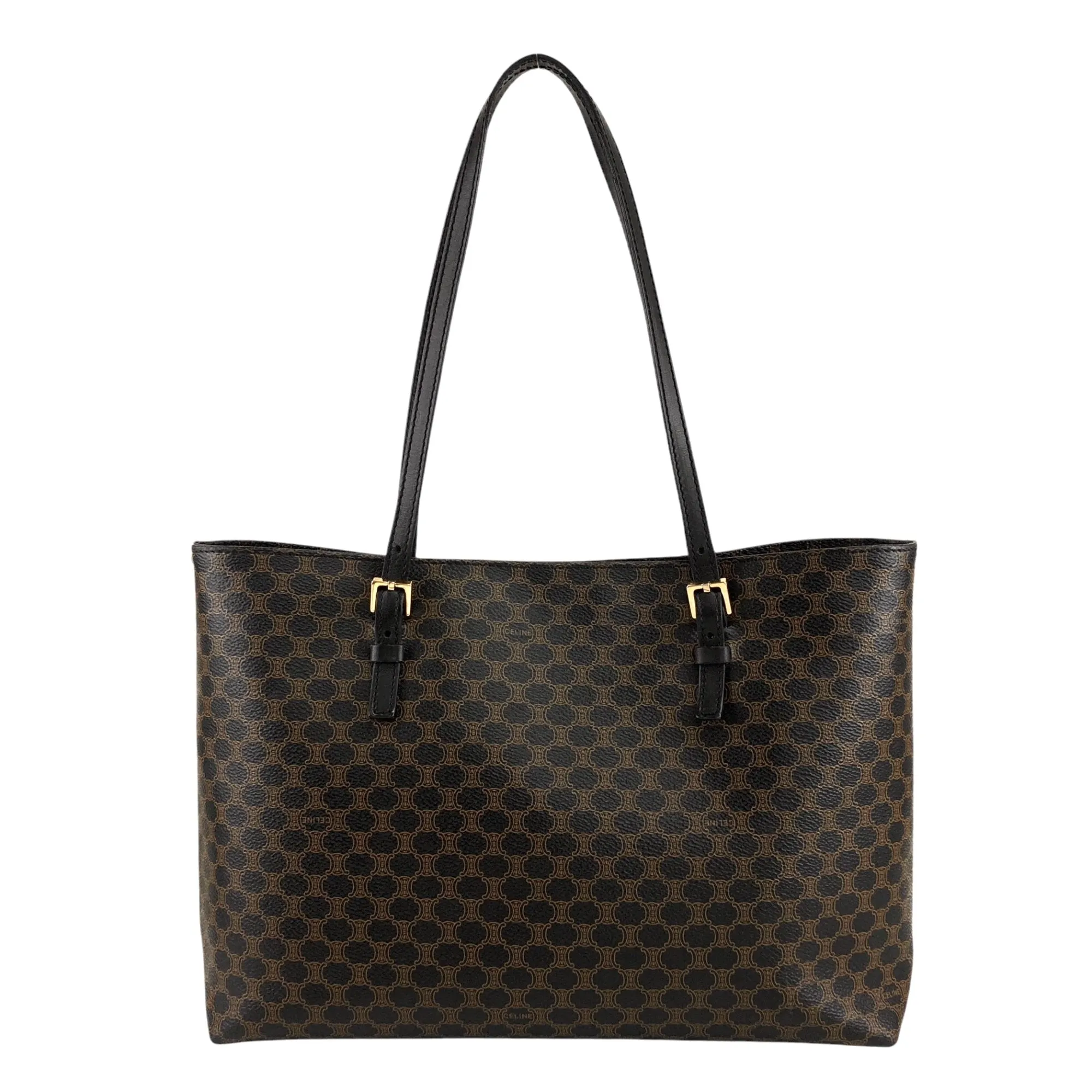CELINE Macadam Shoulder bag Totebag Black Vintage vnytf5