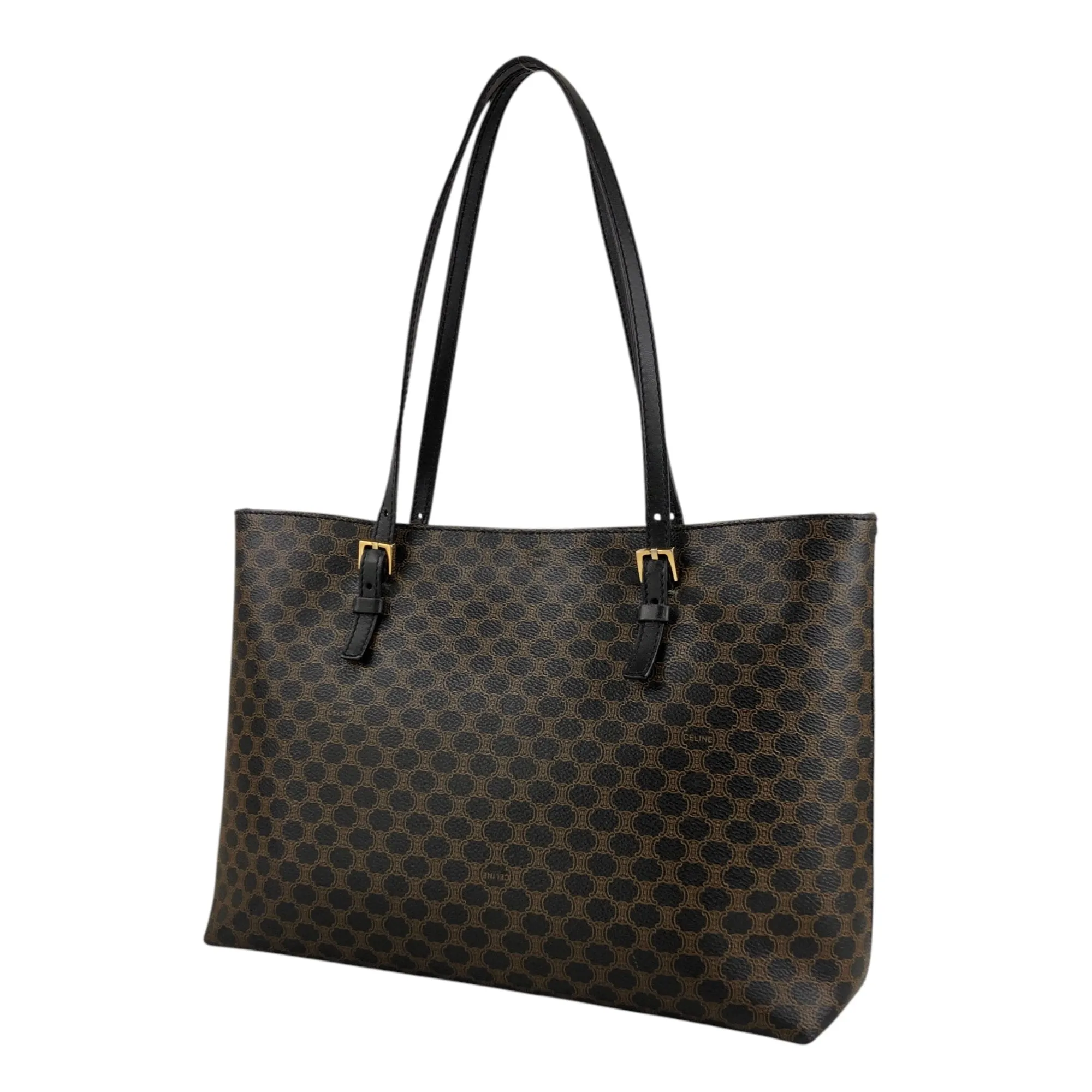 CELINE Macadam Shoulder bag Totebag Black Vintage vnytf5