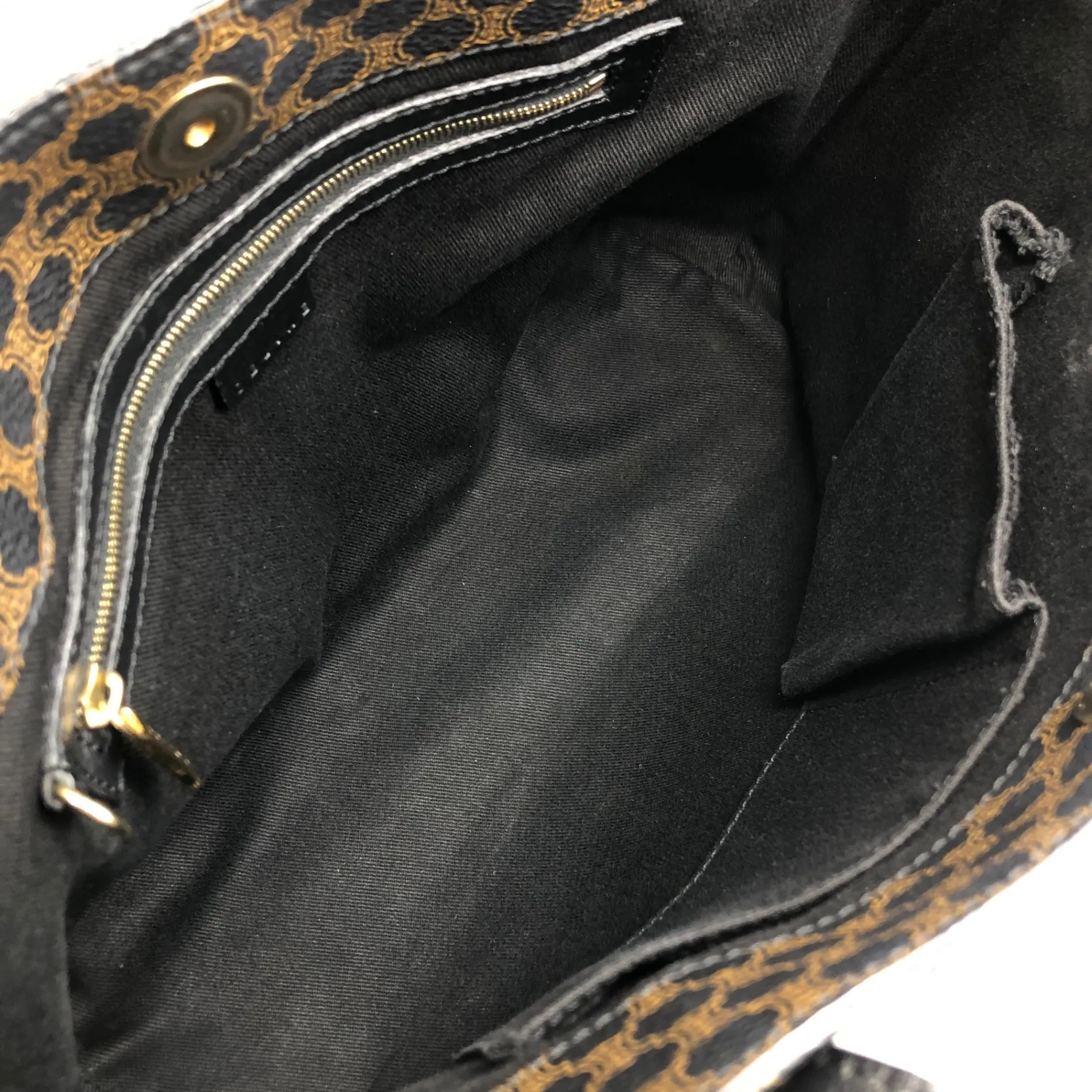 CELINE Macadam Shoulder bag Totebag Black Vintage vnytf5