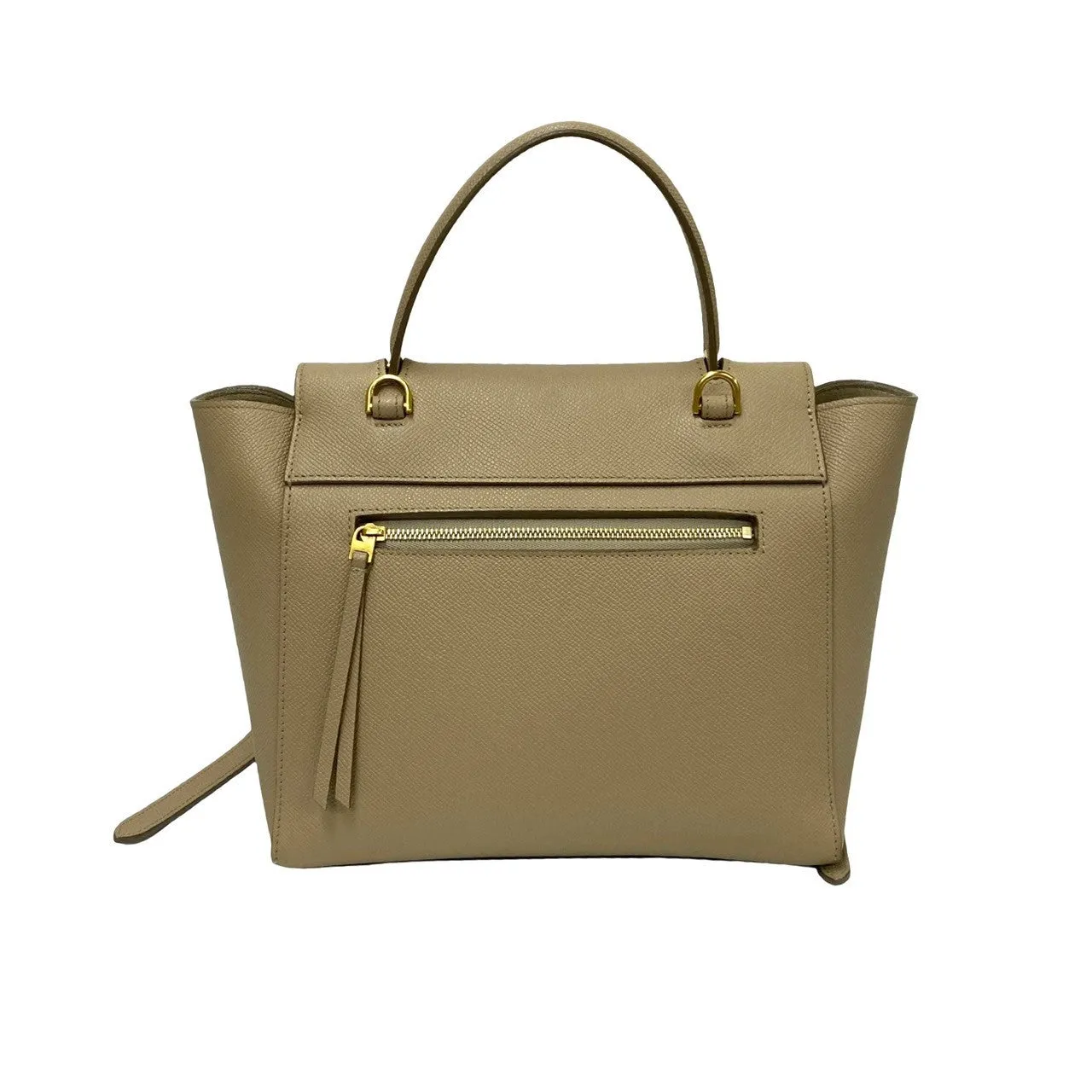 CELINE Shoulder Bag leather beige Belt bag micro