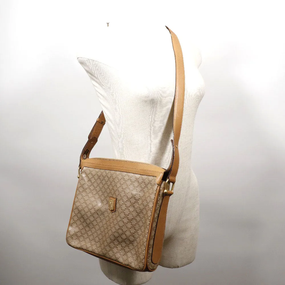 CELINE Shoulder Bag PVC beige Macadam Women Used