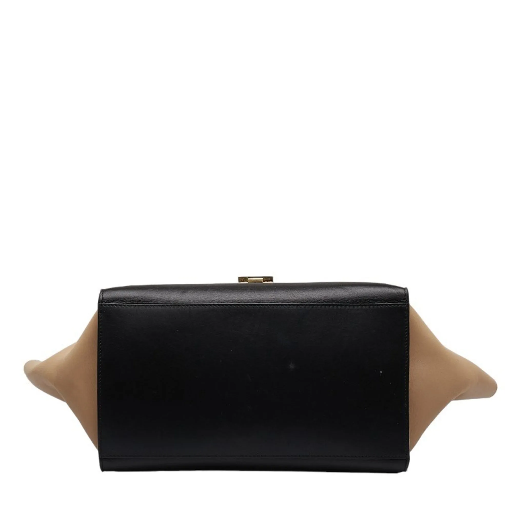 Celine Trapeze  blue Leather Handbag Shoulder Bag (Pre-Owned)