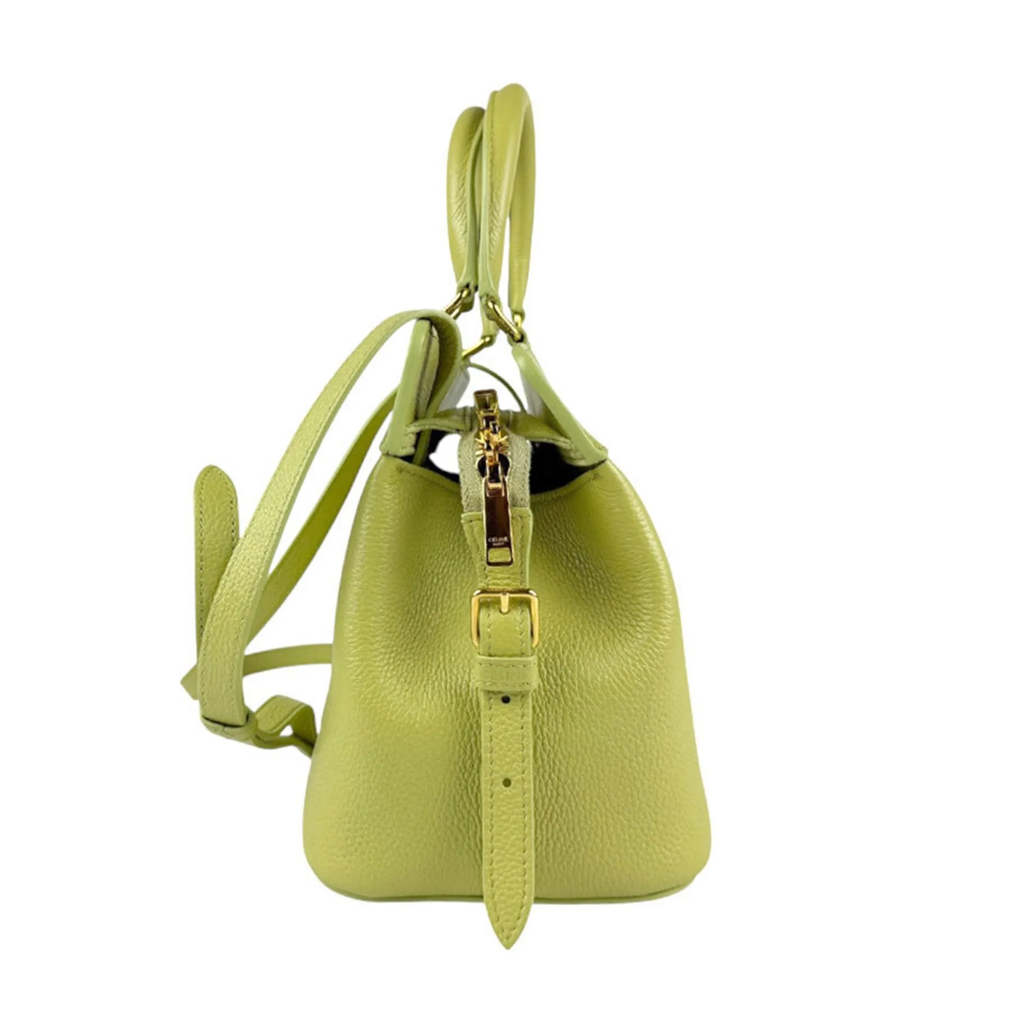 Celine yellow Leather Handbag Shoulder Bag (Pre-Owned)