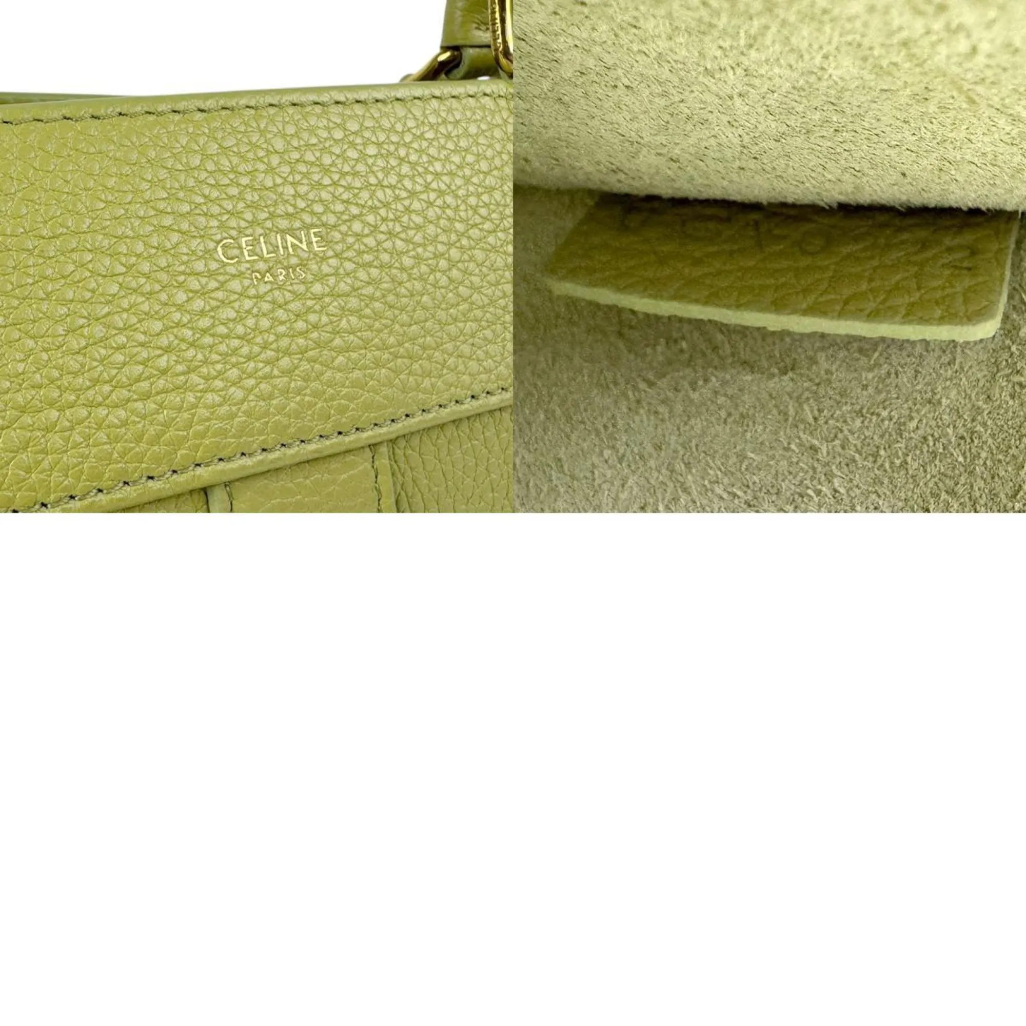 Celine yellow Leather Handbag Shoulder Bag (Pre-Owned)
