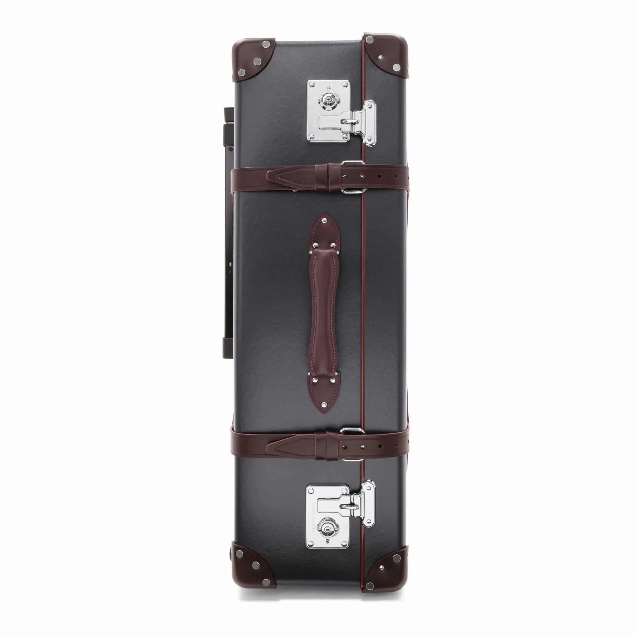 Centenary  Large Check-In - 2 Wheels | Brown/Burgundy/Chrome
