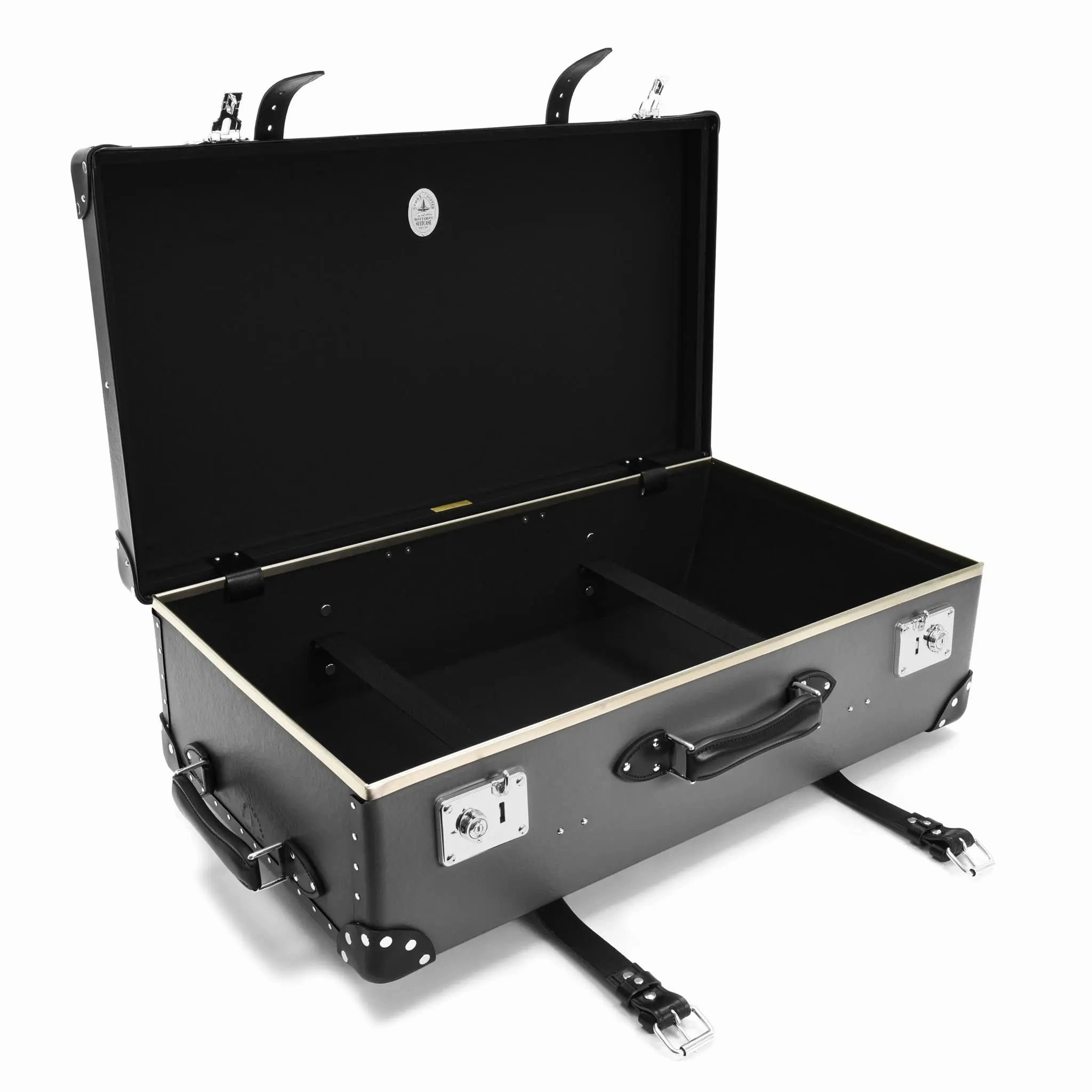 Centenary  Large Check-In - 2 Wheels | Charcoal/Black/Chrome