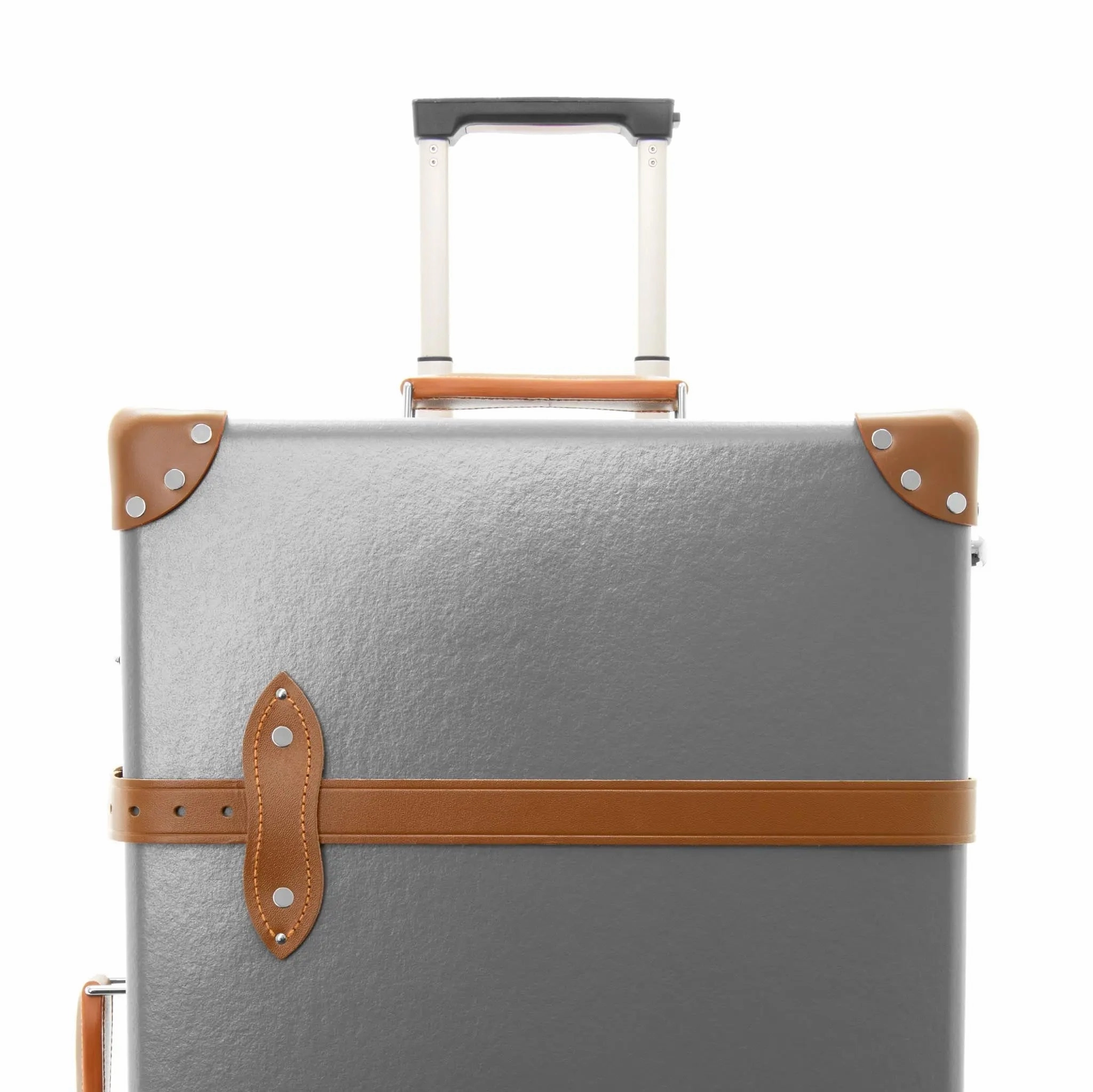 Centenary  Large Check-In - 2 Wheels | Grey/Caramel/Chrome