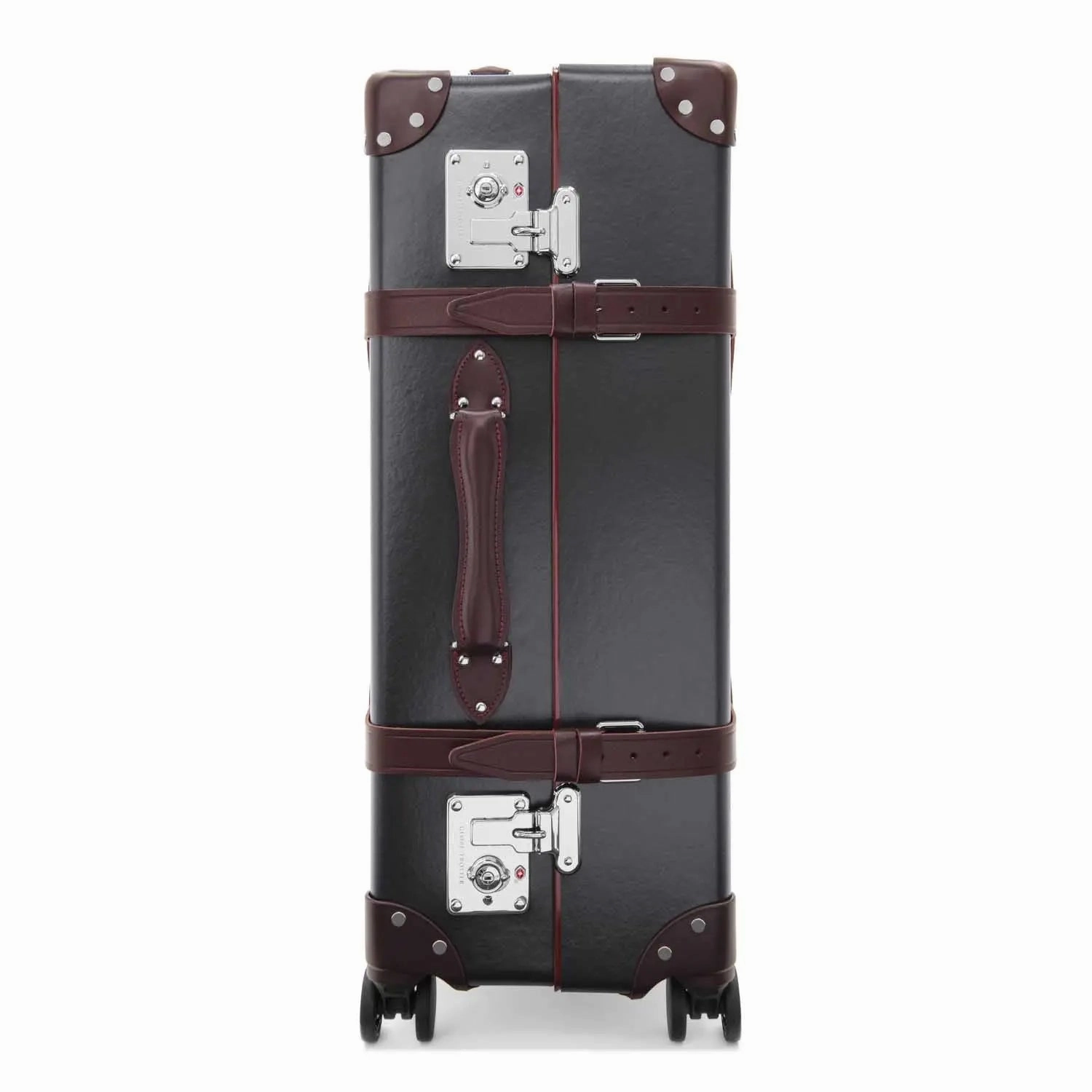 Centenary  Large Check-In - 4 Wheels | Brown/Burgundy/Chrome