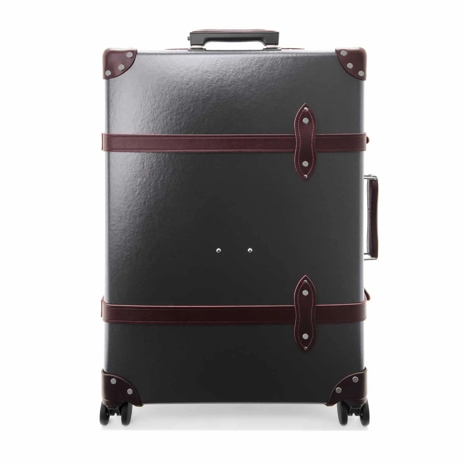 Centenary  Large Check-In - 4 Wheels | Brown/Burgundy/Chrome