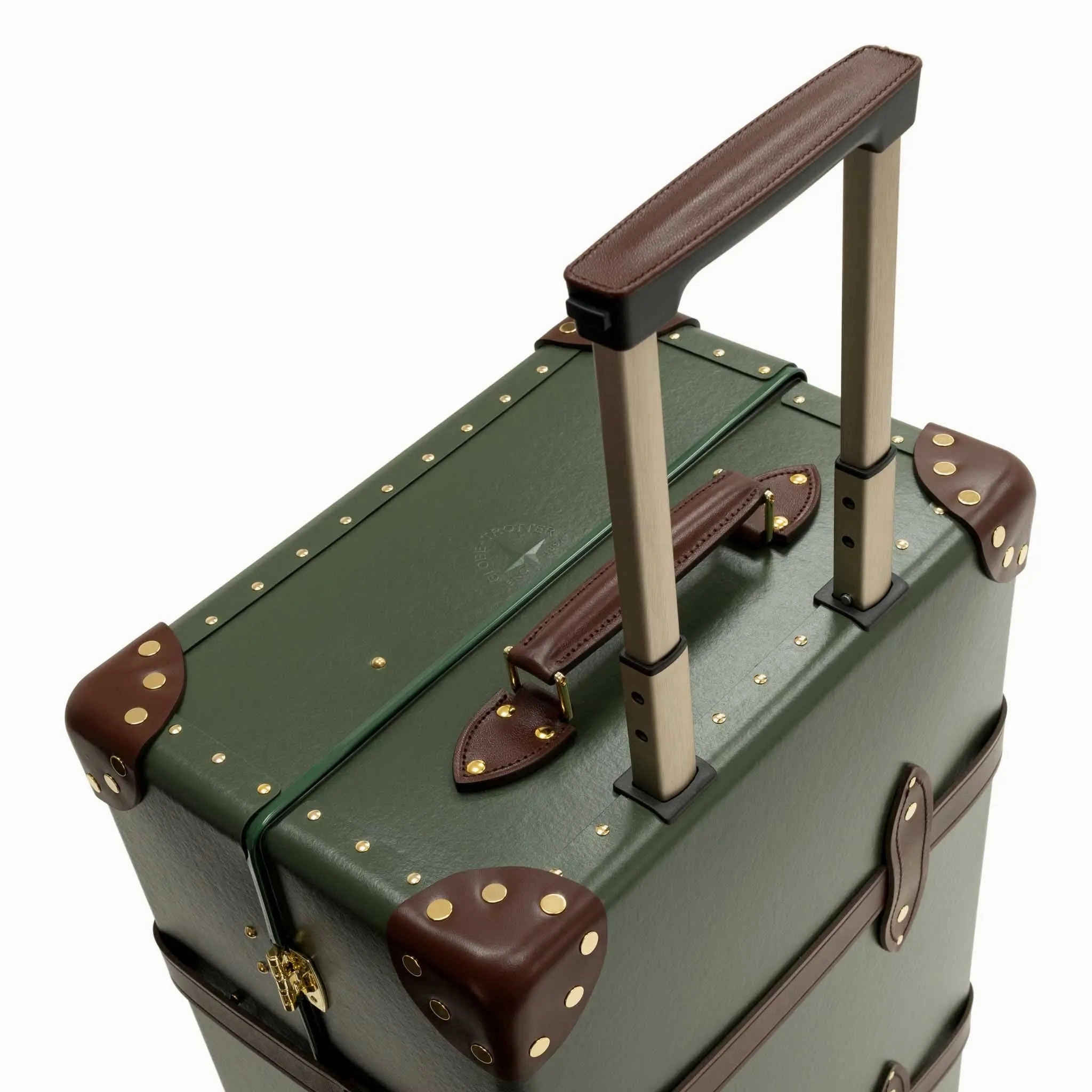 Centenary  Medium Check-In - 4 Wheels | Green/Brown/Gold