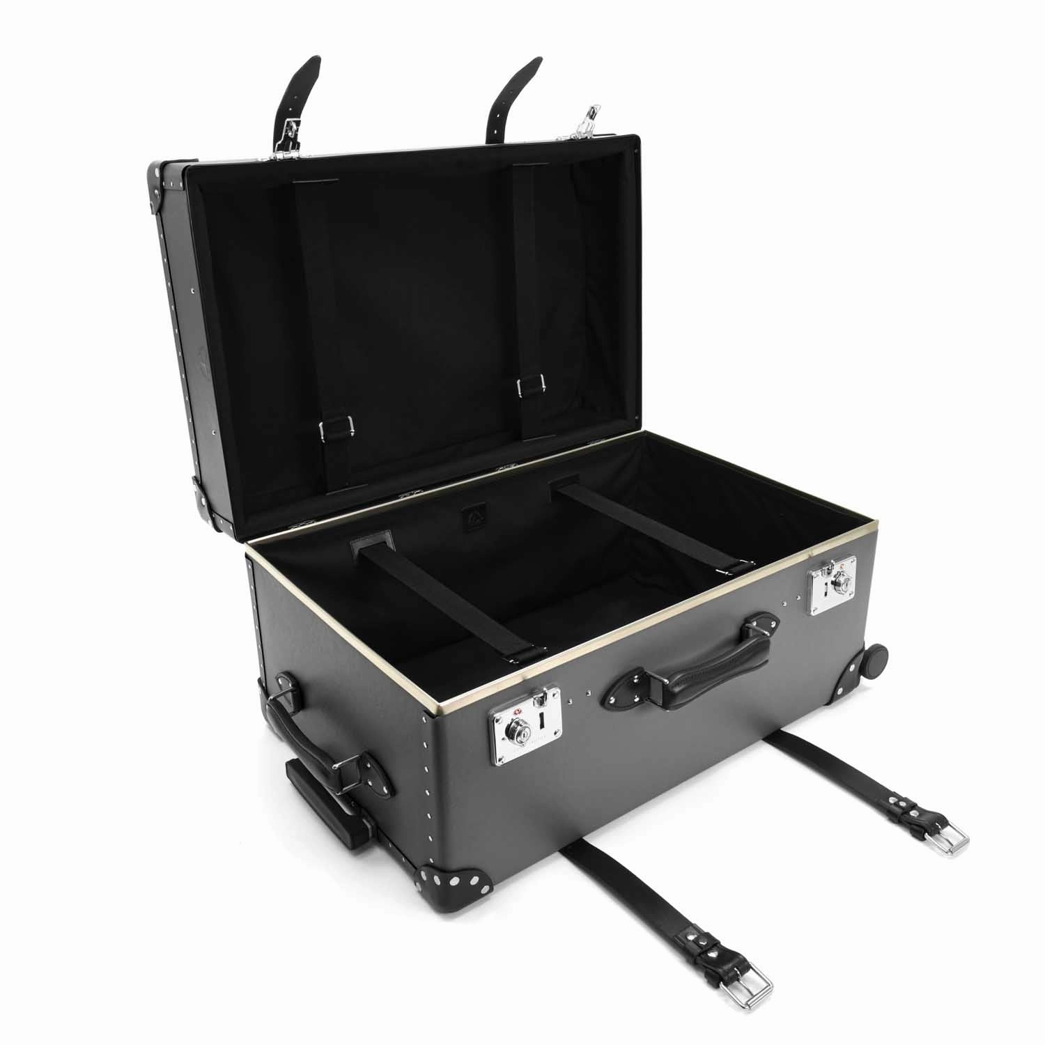 Centenary  XL Trunk - 4 Wheels | Charcoal/Black/Chrome