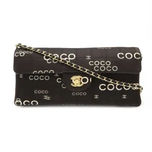 Chanel Chocolate Bar Canvas Shoulder Bag (Pre-Owned)