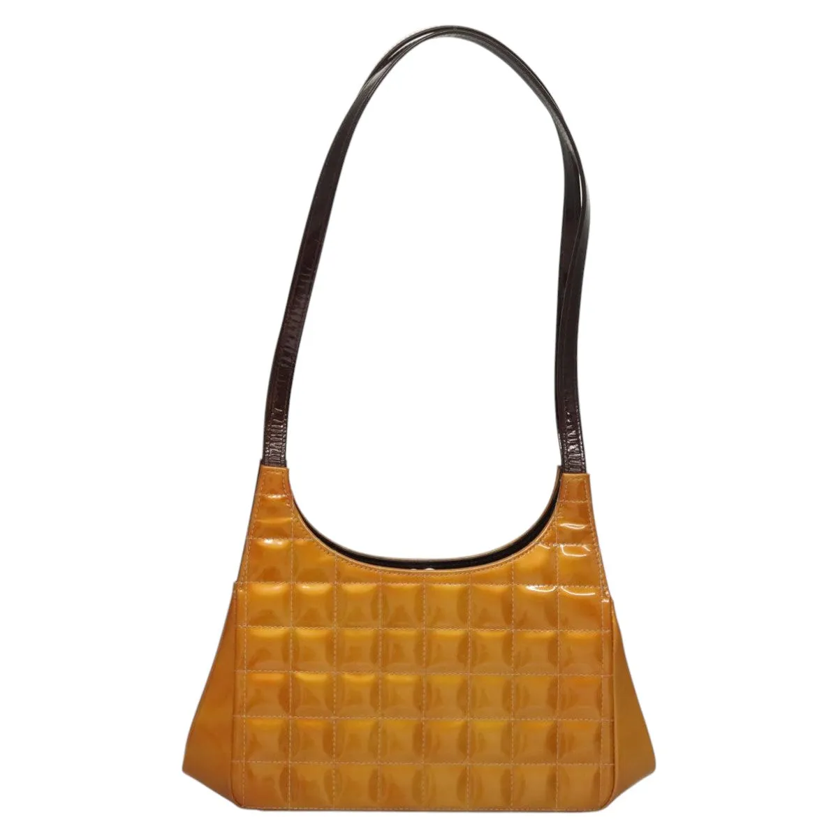 Chanel Chocolate Bar Patent Leather Shoulder Bag (Pre-Owned)