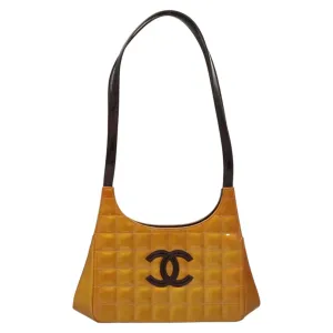 Chanel Chocolate Bar Patent Leather Shoulder Bag (Pre-Owned)