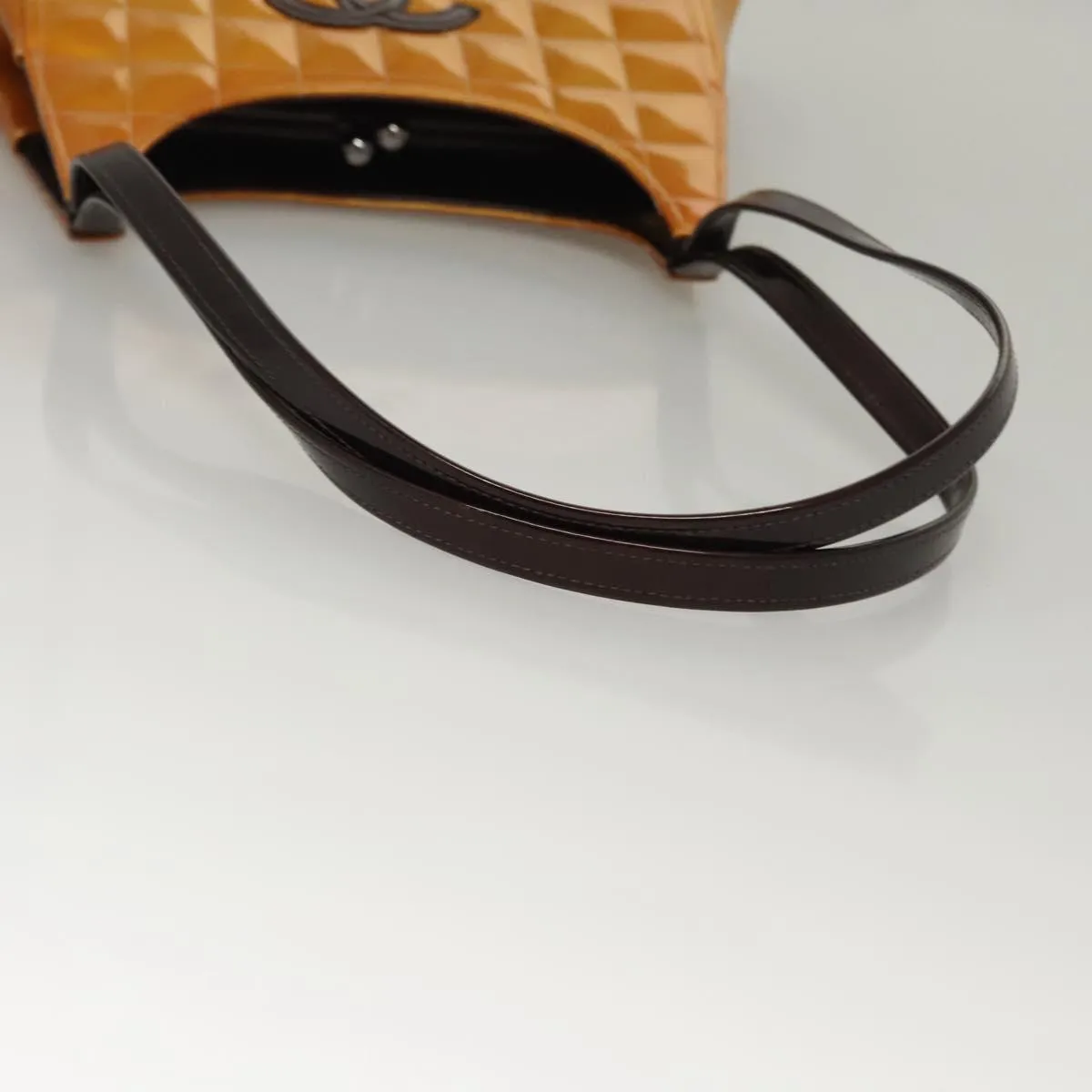 Chanel Chocolate Bar Patent Leather Shoulder Bag (Pre-Owned)