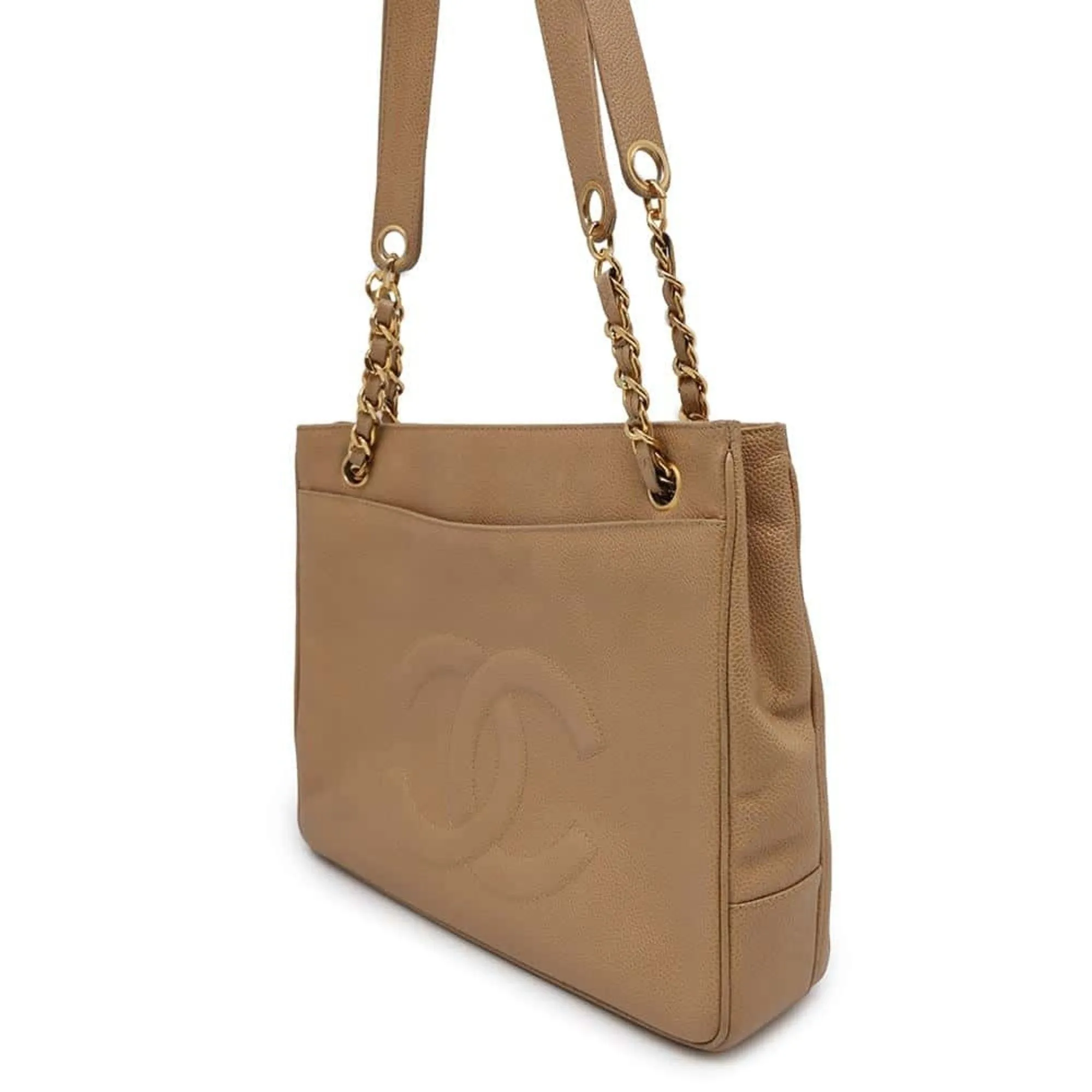 Chanel Coco Mark Leather Shoulder Bag (Pre-Owned)